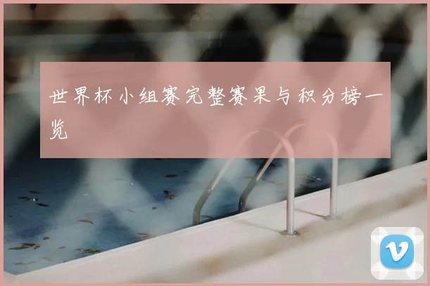 世界杯小组赛完整赛果与积分榜一览